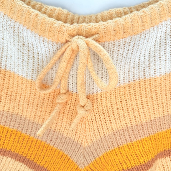 Billabong Sol Time Stripe Knit Drawstring Short L/12 Color Glow EUC - Picture 7 of 11